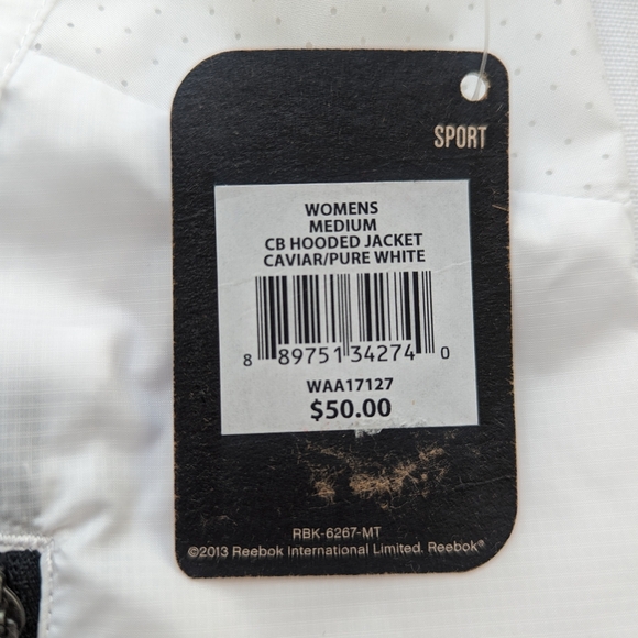 NWT Reebok Lightweight Jacket - Picture 5 of 9